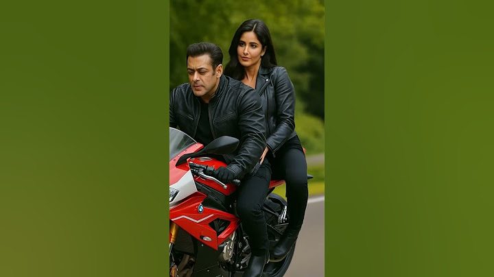 Salman khan And Katrina kaif on bike. Katrina fell down salman rescued. #salmankhan#katrinakaif
