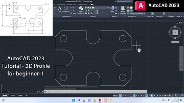 AutoCAD 2023 Tutorial - 2D Profile for beginner EP.1 #autocad