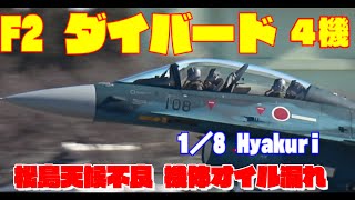 F2ダイバード松島天候不良 機体オイル漏れでクローズか?1／8 百里基地 nrthhh