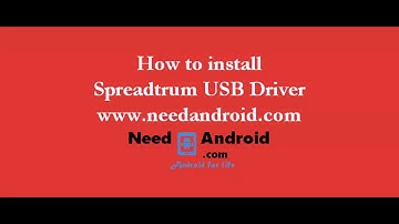 How to install Spreadtrum USB Driver
