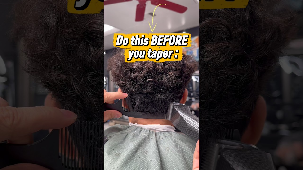 Do This Before You Taper | Pro Barber Tips