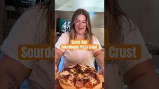 Same Day Sourdough Pizza Crust (recipe in details!)