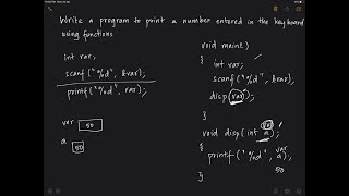 Input and Display using Functions