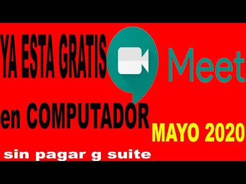 Video GOOGLE MEET GRATIS PC (SIN G SUITE ) ???????????? TUTORIAL - youtube