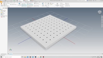 Autodesk Inventor Professional 2020 HOW TO USE RECTANGULAR PATTERN