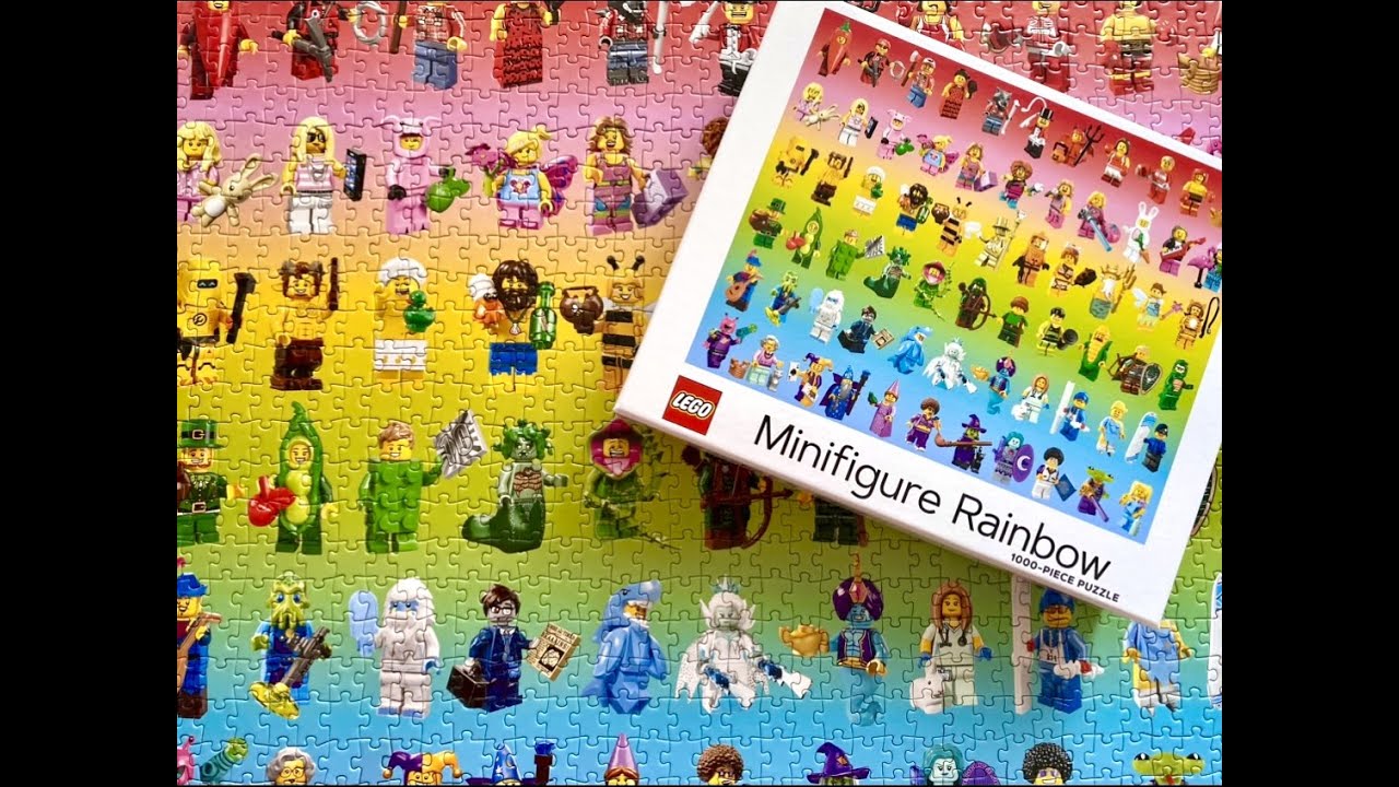 Puzzle 1000 pièces - LEGO® Minifigure - Rainbow