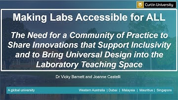 ADCET Webinar: Making Labs Accessible for ALL - The Need for a Community of Practice