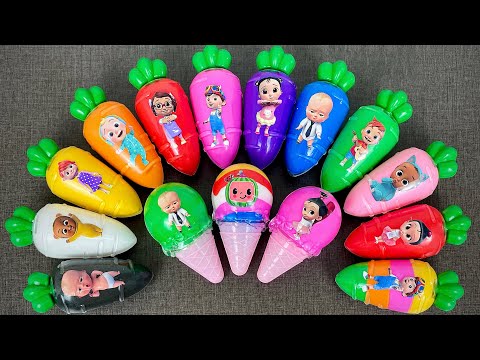 Picking Up Pinkfong, Cocomelon, Baby Shark With Mixed Shapes Clay ! Satisfying ASMR Videos