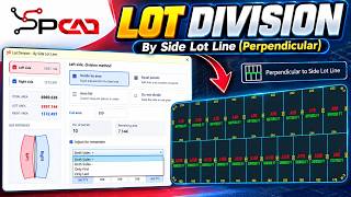 Divide Lots by Side Lot Line (Perpendicular) in AutoCAD Using SPCAD v26.1 | Tutorial Video