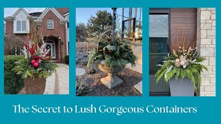 The Secret to Lush Winter Containers  - Step by Step Instructions 
