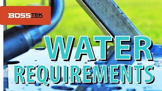 Water Requirements for DustBoss Dust Control Systems