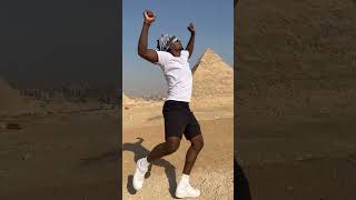 #BYCChallenge in Egypt at the Pyramid of Giza #dancehall #kingkayakmusic