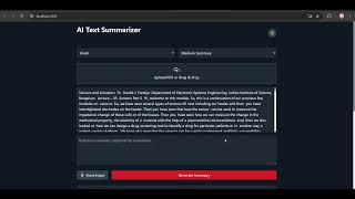 Abstractive text summarizer using transformers based approaches.