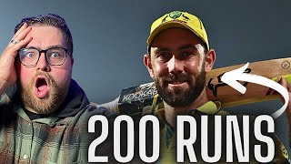 American REACTS to Glen Maxwell 200 RUN Performance!!