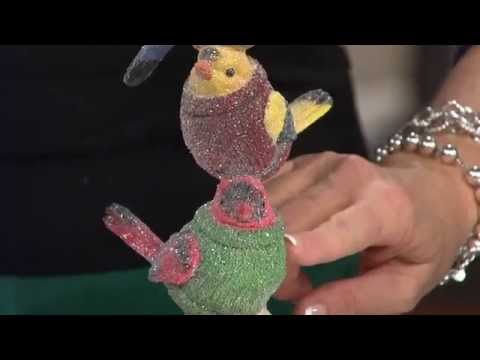 Frosted Snow Birds with Sweaters by Valerie with Mary Beth Roe