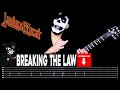 【JUDAS PRIEST】[ Breaking The Law ] cover by Masuka | LESSON | GUITAR TAB
