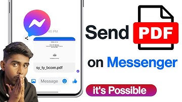 How to Send Pdf File in messenger | How to Send pdf file in facebook messenger Mobile 2025