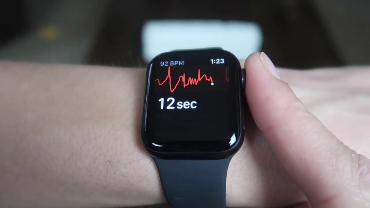 How to use the ECG Feature on Apple Watch Series 5 - YouTube