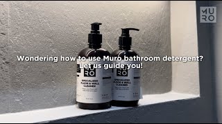 Muro Wall Finishes - How And Why You Should Use Muro Bathroom Detergent