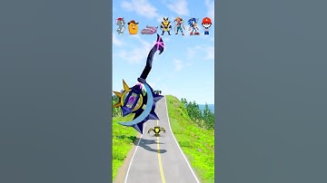 Wolverine vs Giant Magic Hammer – BeamNG Drive Crash Challenge