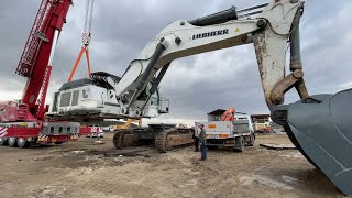 Changing The Rotation Ring Of The Huge Liebherr 984 Excavator - Labrianidis Mining Works