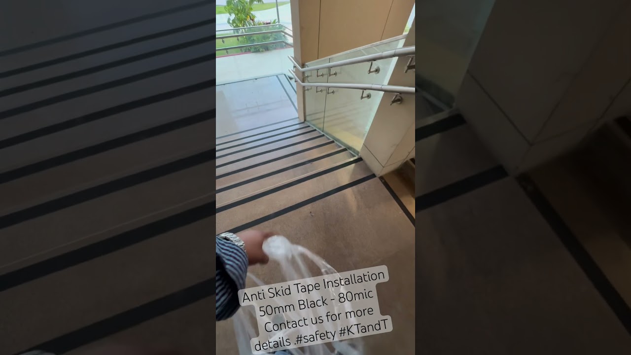 Anti Skid Tape Installation with HV Adhesive & Deep IPA Cleaning 