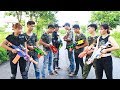 Action Team Nerf guns S.W.A.T Girl Police Man Rescue Lady Nerf war