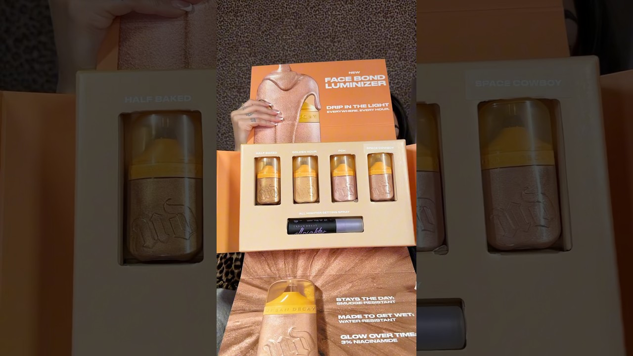 glowing all summer w urban decays NEW Face Bond Luminizer’s ✨ 