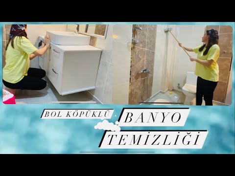 BOL KÖPÜKLÜ BANYO TEMİZLİĞİ 🧼 | CLEAN WITH ME