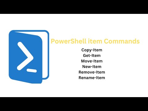 Powershell item commands #powershell