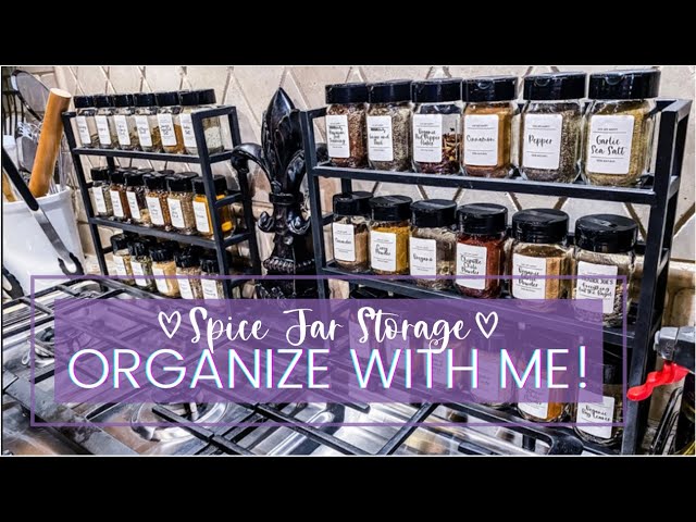 How to Organize Spices Using Glass Jars - Life Love Larson