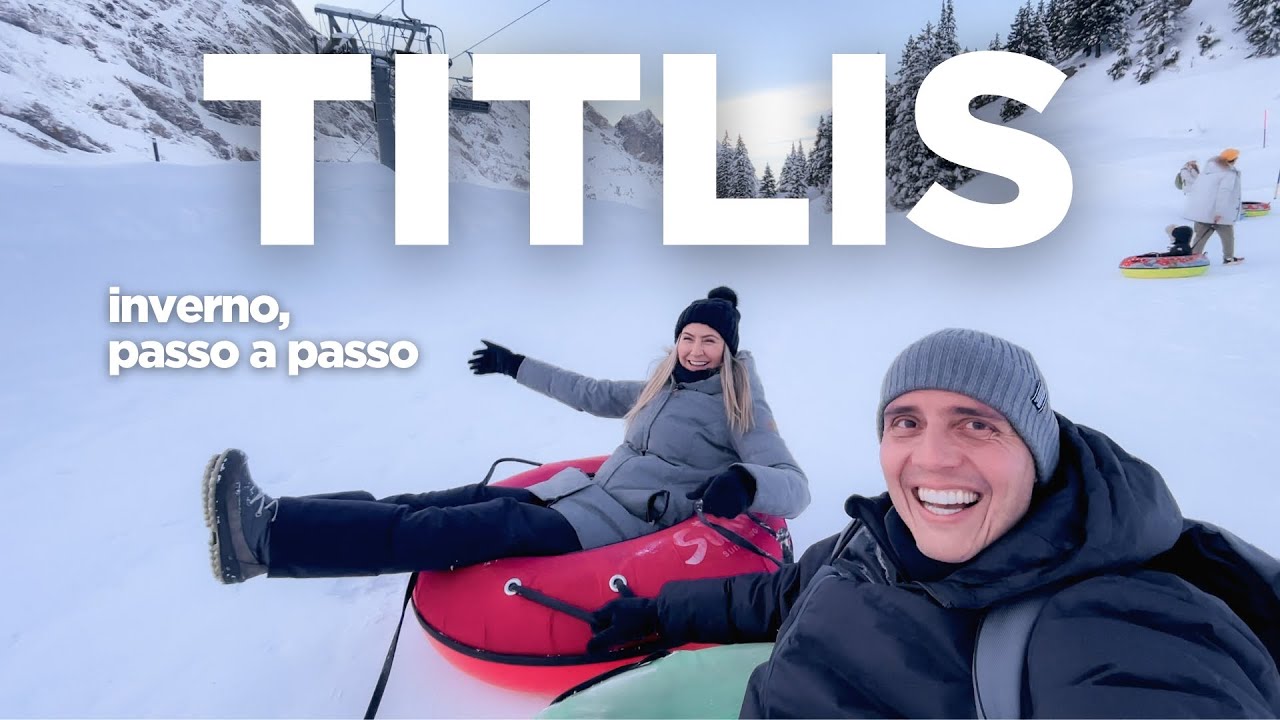 MONTE TITLIS passo a passo: aluguel de SKI, preços e atividades de INVERNO! 4K🇨🇭