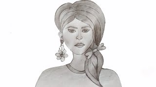 Girl Face Fish Drawing Step Pawo