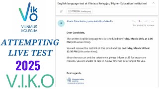 Live Real Test 2025 Updated Viko Vilniaus Kolegija