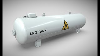 LPG Tank High Poly Version - Perspective 1