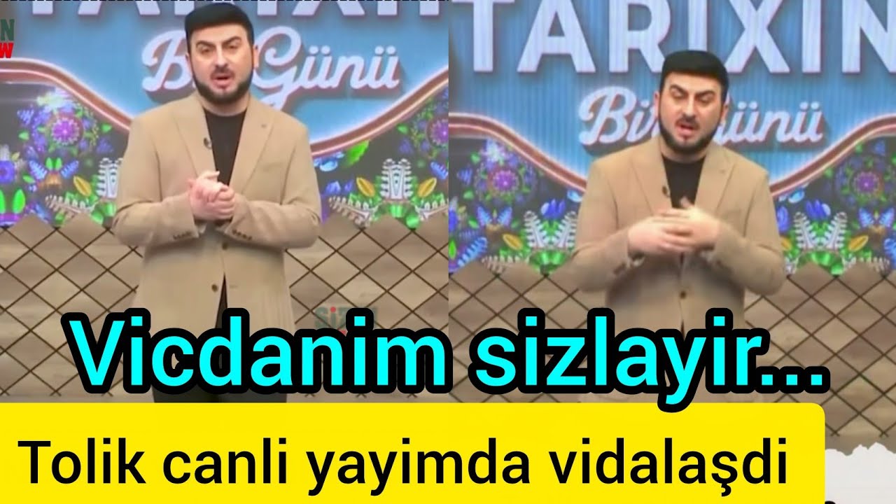 Tarix Əliyev canli yayimda vidalaşdi