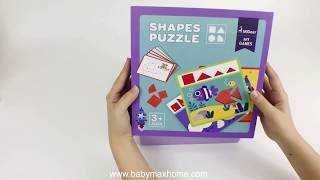 Mideer Shapes Puzzle 儿童几何木片拼图