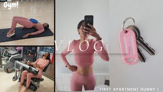 VLOG | RELOCATING | EMPTY APARTMENT YOUR | GYM & more