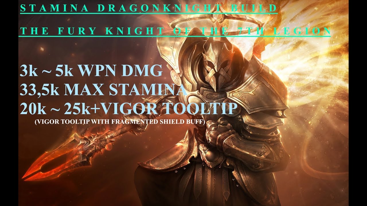 ESO STAMINA DRAGONKNIGHT BUILD 