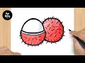 #588 How to Draw a Rambutan - Easy Drawing Tutorial
