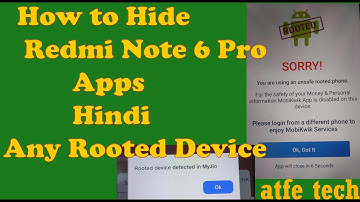 Magisk Hide install on Redmi note 6 pro-How to install magisk hide Redmi Note 6 Pro || atfe tech |