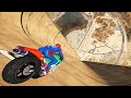 GTA 5 Spiderman Motorcycle Fails/Stunts and Ragdolls #5 (Euphoria Physics, Crashes, Funny Moments)