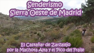 Senderismo. Sierra Oeste de Madrid. Castañar Zarzalejo por el Pico del Fraile-Machota Alta