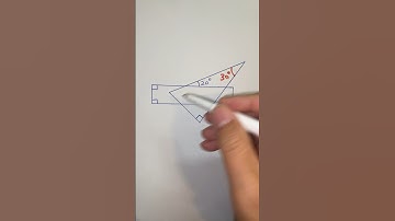 Basic geometry: parallel lines | angles of triangle #geometry #parallel #shorts