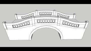 Stone Bridge Tutorial Step 01 - Sketchup pro 2023