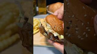 Smash burger better then takeout??? #smashburger #asmrcooking #burger #viral #snacks