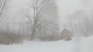 SNOW SQUALL (LINE-WITH THUNDER-SNOW) Hits Andover, OH 1/17/2026