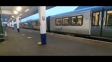 THE ODDEST ENGINE REVS: Transpennine Express Class 185 departing Middlesbrough 21/8/21.