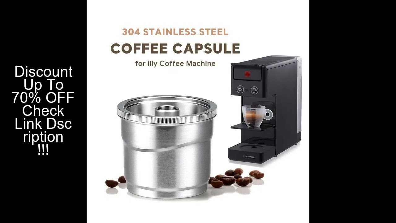 Reusable Capsule for illy y3 Machine Espresso Refillable Pods Stainless Steel Crema Coffee Filter Po