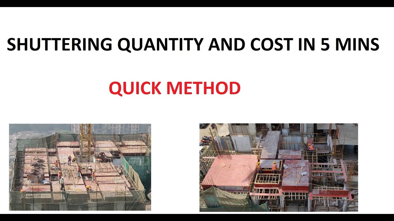 Learn to Calculate shuttering quantity and cost for budgeting | Thumb Rules | In 5 Minutes